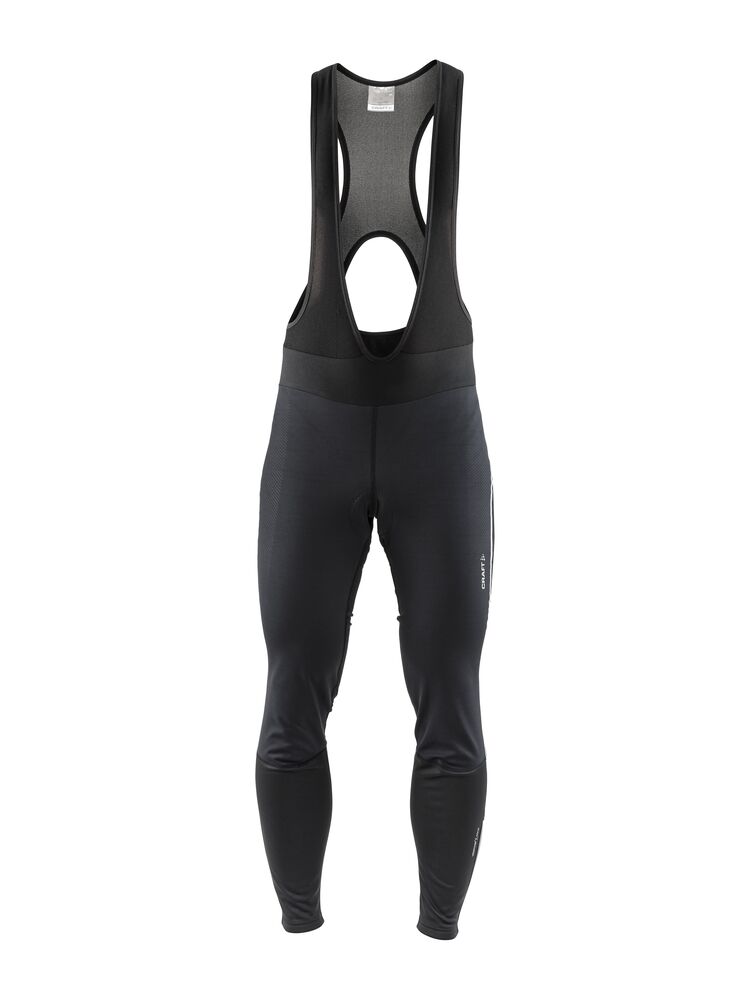 Ideal Pro Wind Bib Tights with pad  M - Black