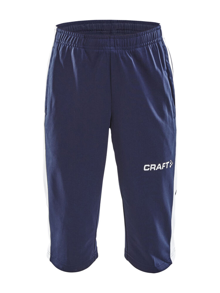 Progress 3/4 Pants Jr - Navy/White