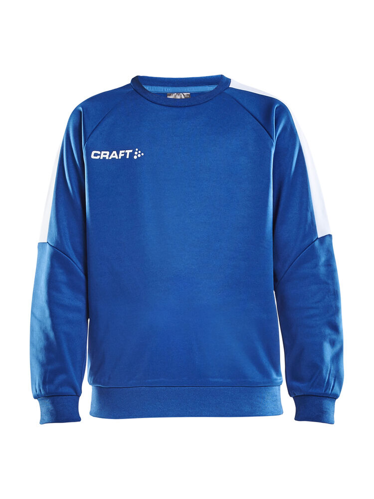 Progress R-Neck Sweater Jr - Royal/White