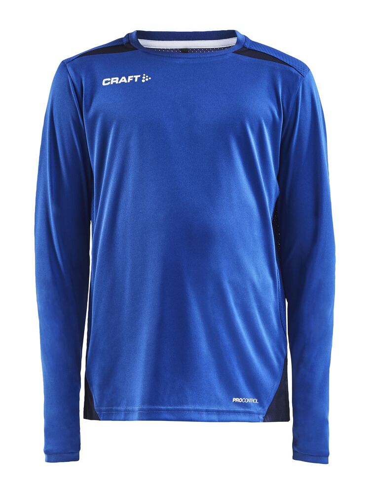 PRO Control Impact Ls Tee Jr - Club Cobolt/Navy