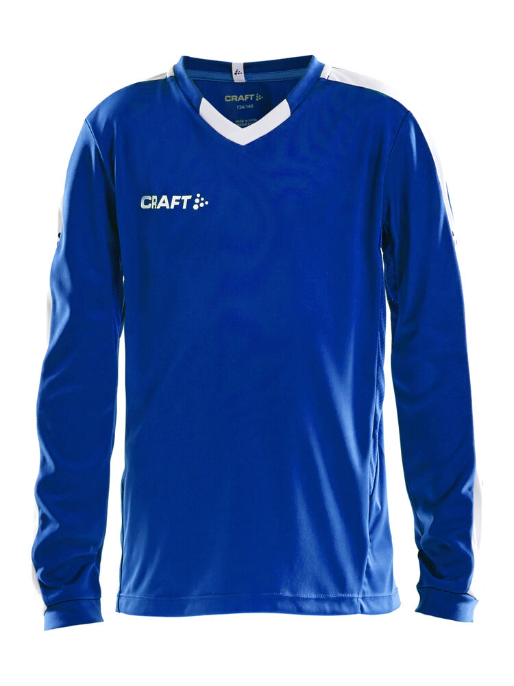 Progress Jersey Contrast LS Jr - Club Cobolt