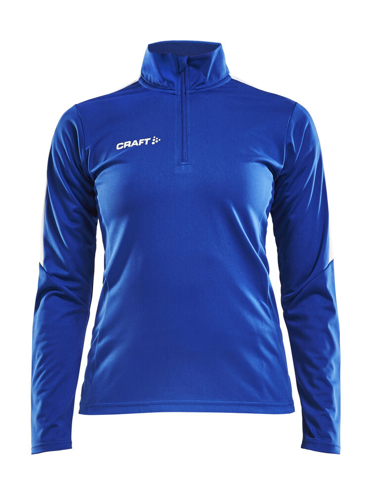 Progress Halfzip LS Tee W - Royal Blue