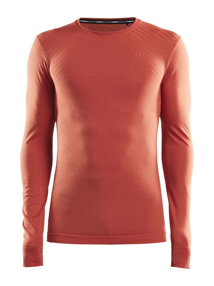 Fuseknit Comfort RN LS M - PEPPER