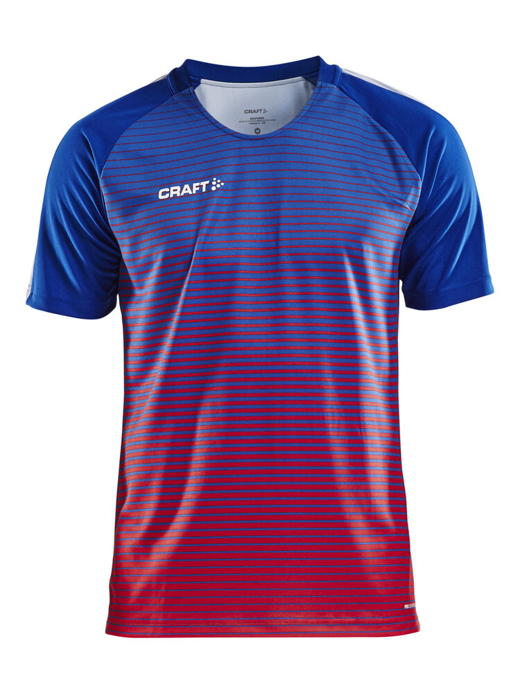 Pro Control Stripe Jersey M - Club Cobolt/Bright Red