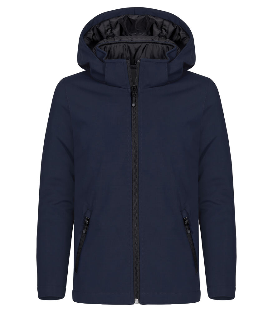 Padded Hoody Softshell Junior - Navy