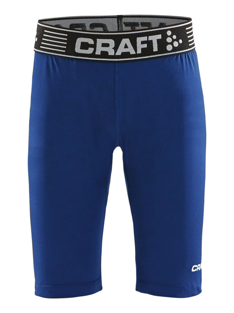 Pro Control Compression Short Tights Jr - Royal