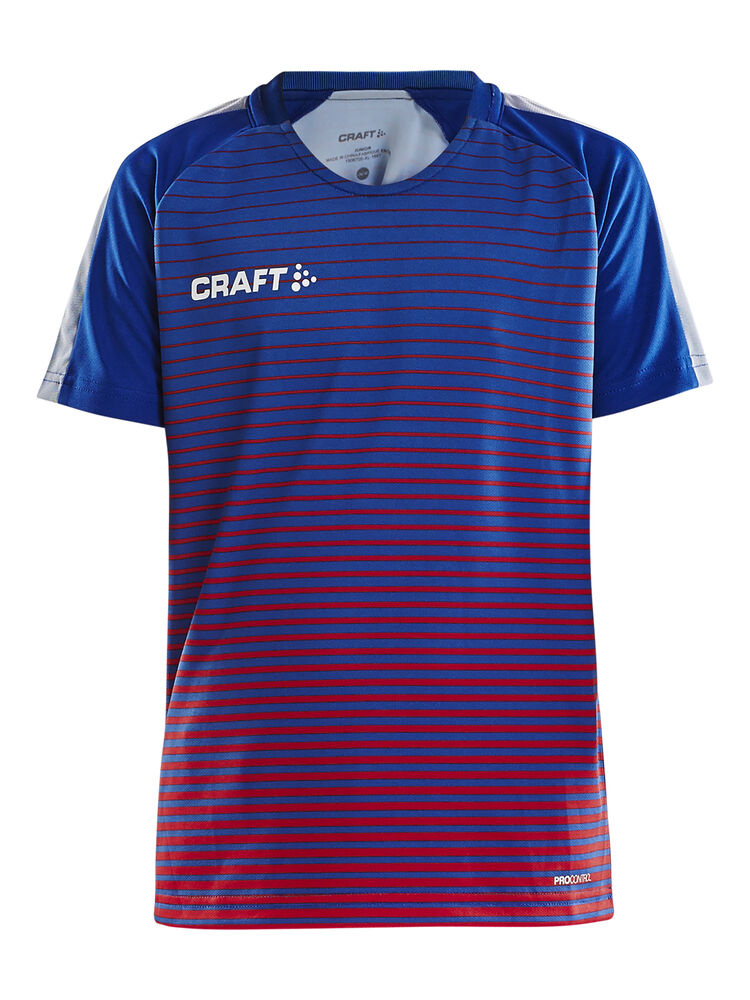 Pro Control Stripe Jersey Jr - Club Cobolt/Bright Red