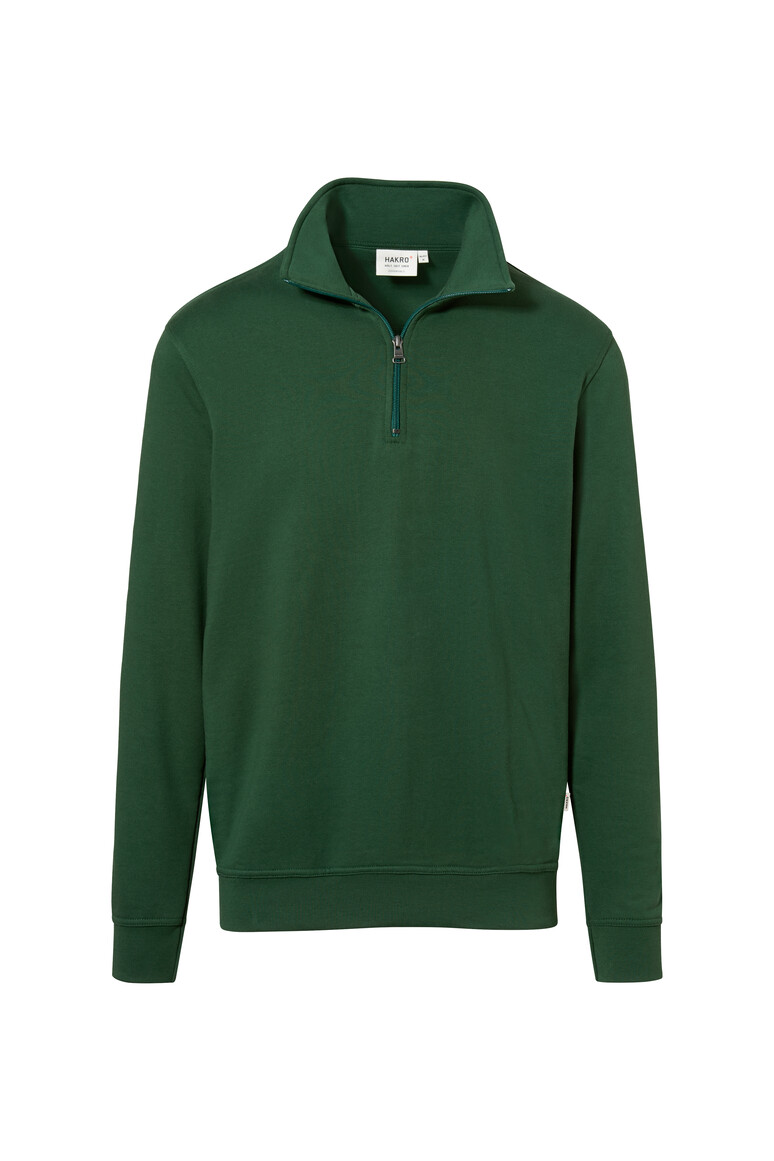 HAKRO Zip-Sweatshirt Premium 451 tanne, XS