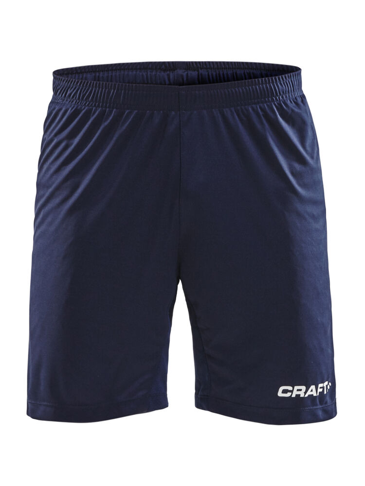 Progress Longer Shorts Contrast Wb M - Navy/White