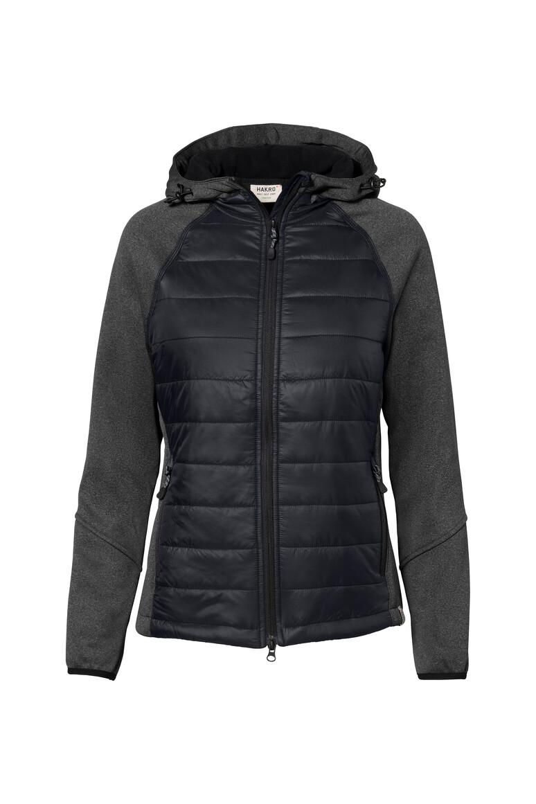 HAKRO Damen Kapuzen-Hybridjacke Contrast 265 tinte, XS