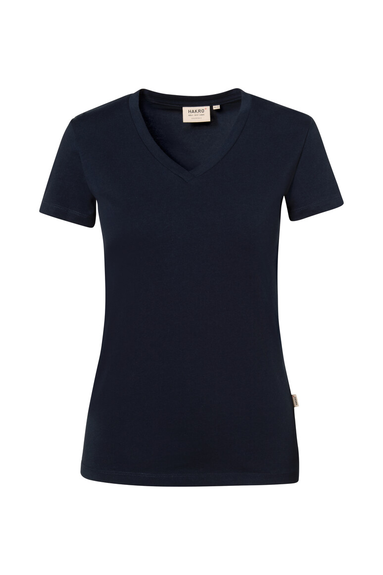 HAKRO Damen V-Shirt Stretch 172 tinte, XS