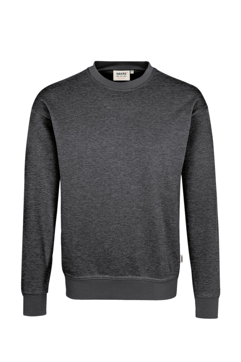 HAKRO Sweatshirt MIKRALINAR® 475 anthrazit meliert, XS